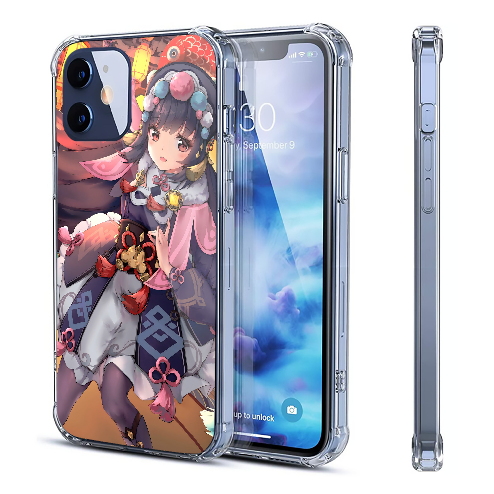 げんし神 genshin 【iPhone 12シリーズ対応】透明スマホケース（クリアソフトケース）